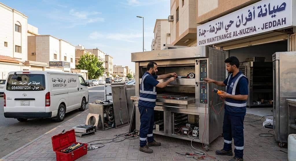 صيانة افران حي النزهة جدة